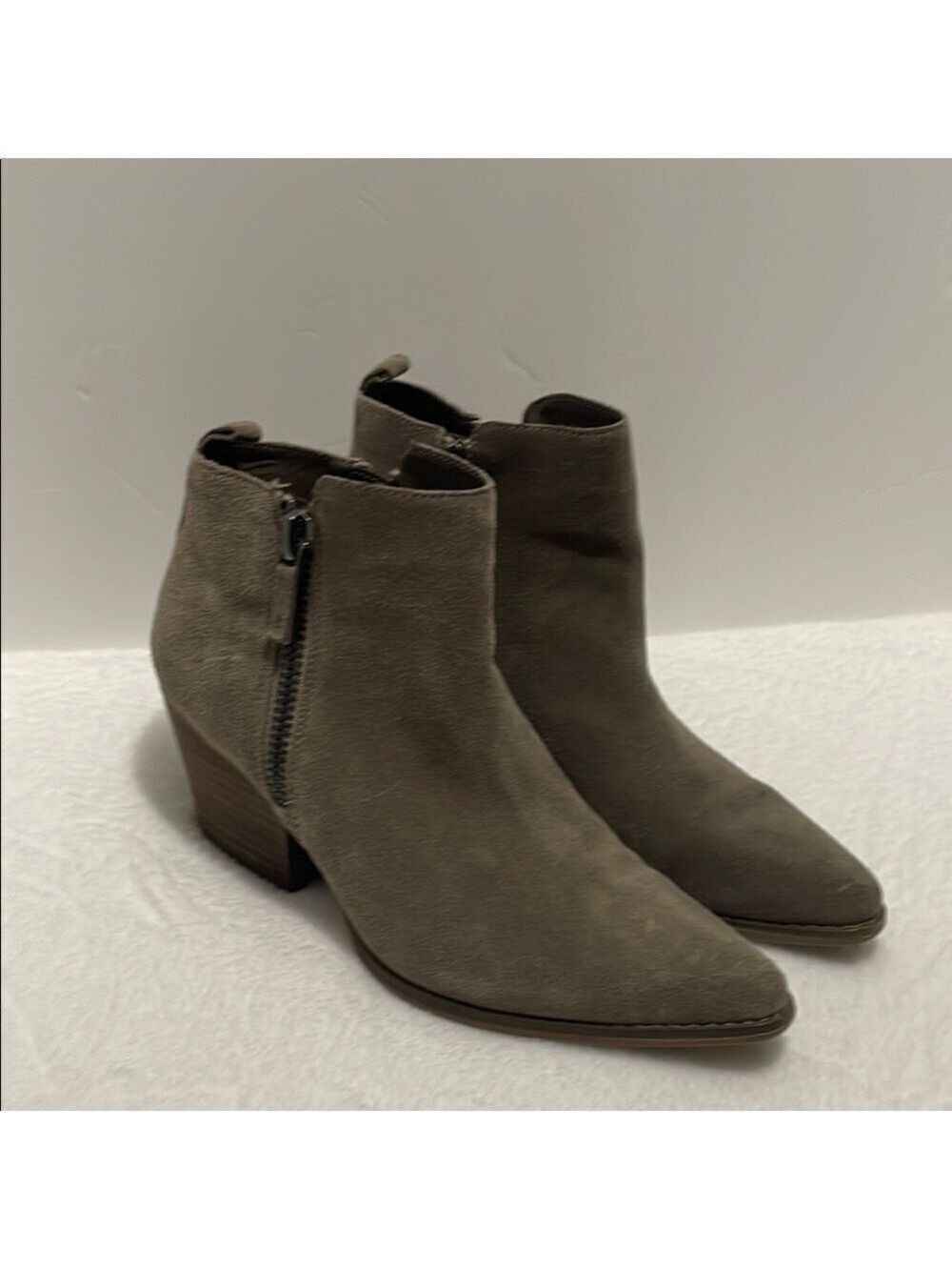 Franco Fortini Taupe Ankle Boots Sz 7.5M